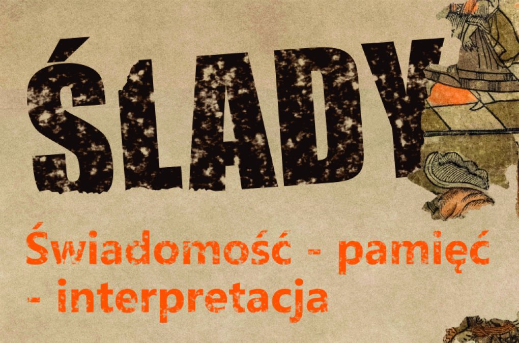 grafika z napisem Ślady